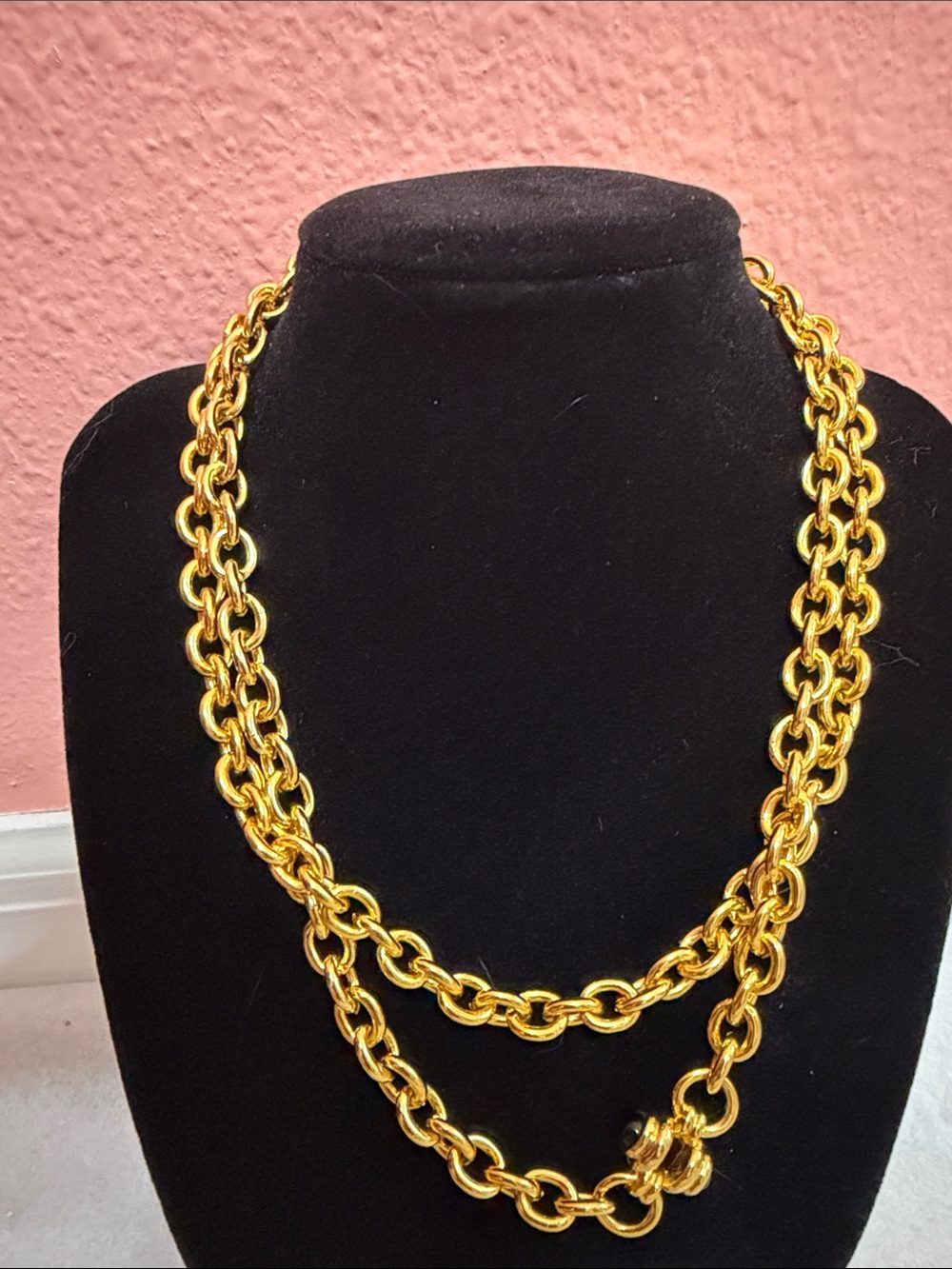 Park Lane Double Strand Gold Link Necklace